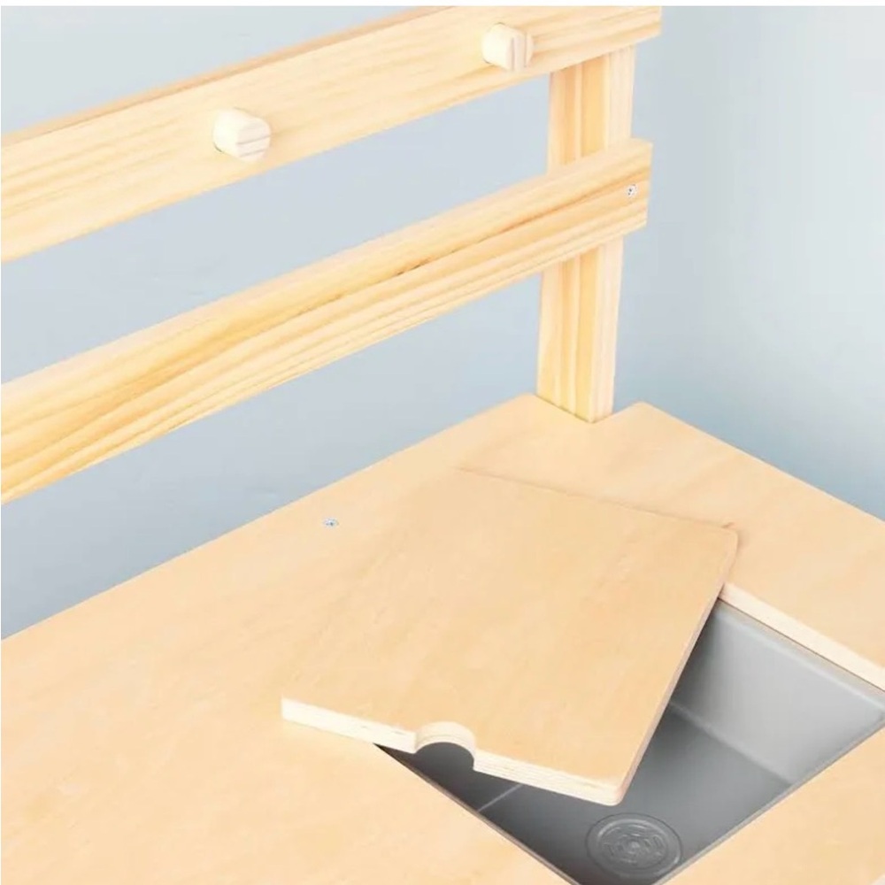 Natural Wood Kids Play Stand - Picture 3 of 5